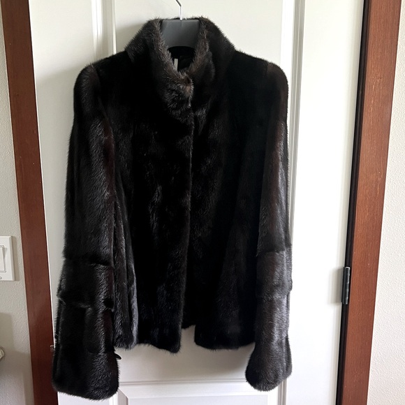 Elegant Mahogany real mink Fur coat - Picture 1 of 17